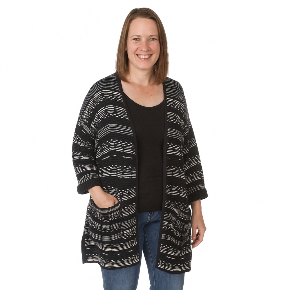 MarlaWynne Womens Minimalist‎ Career Sweater Cardigan Size XL